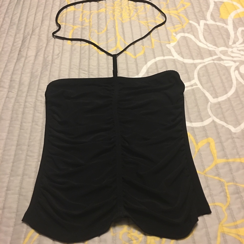 Black halter blouse